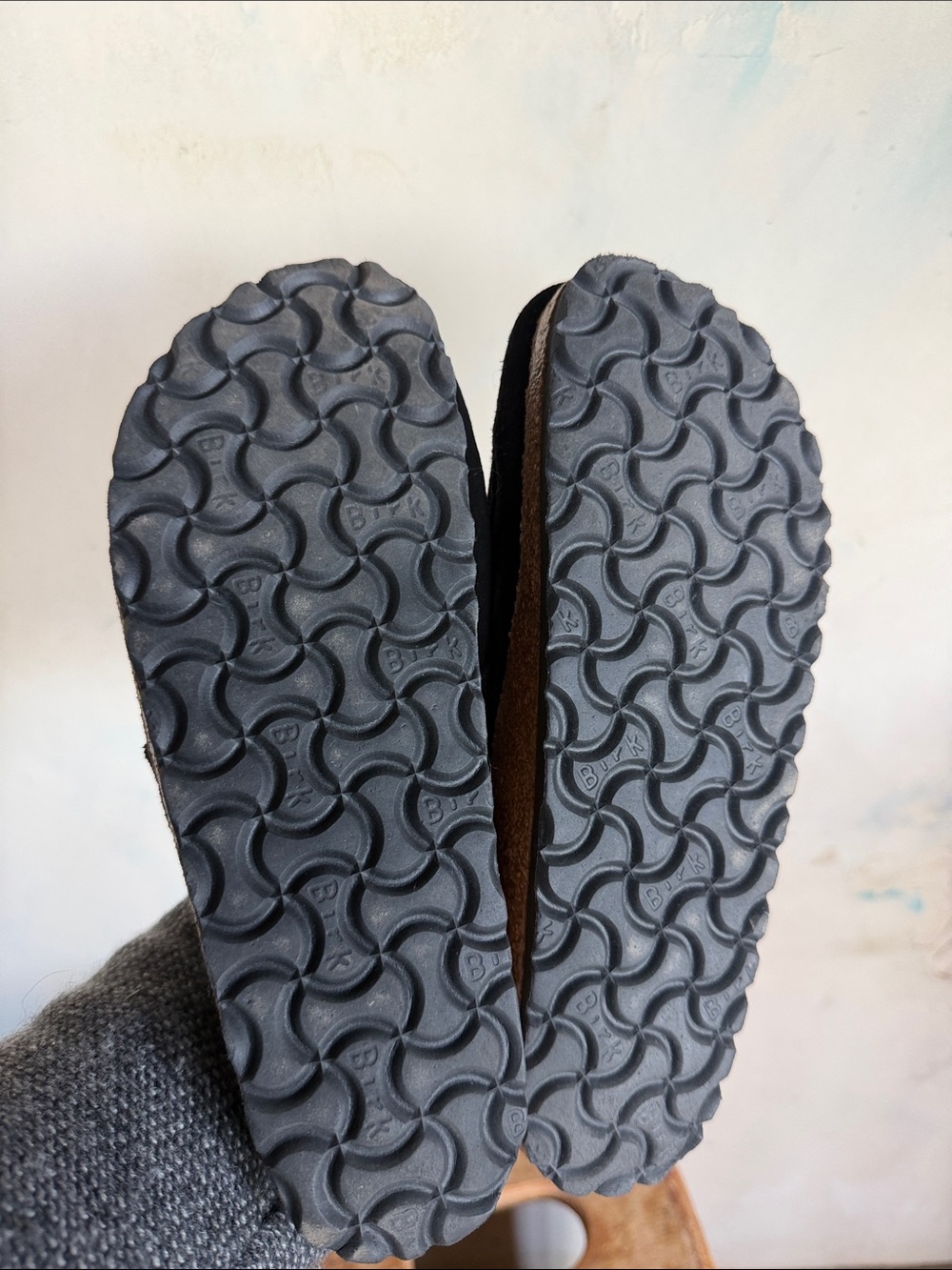 Birkenstock Buckley Black Clog shearling suede - Picture 5 of 5